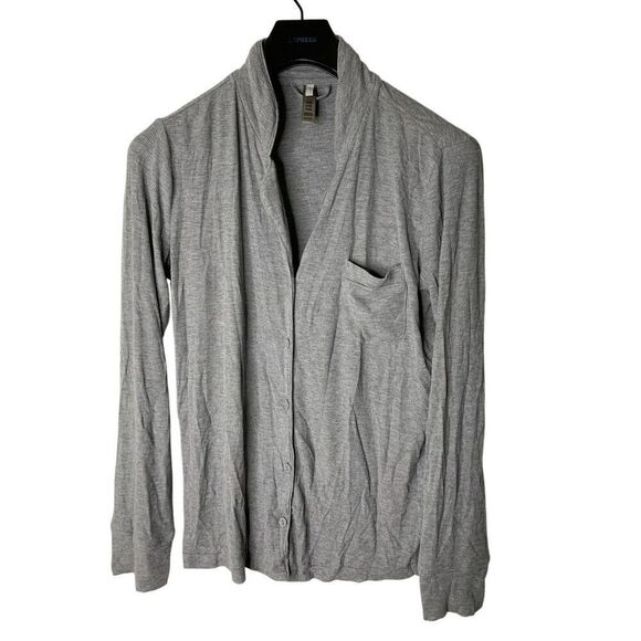 Skims soft lounge sleep shirt gray women's size small - Picture 1 of 3